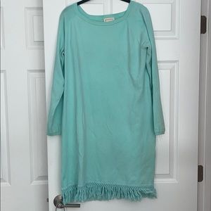 Sail to Sable turquoise sweater dress